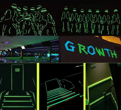 Self Adhesive Glow In The Dark Fluorescent Tape