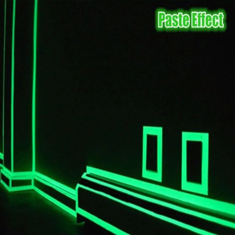 Self Adhesive Glow In The Dark Fluorescent Tape
